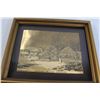 Image 3 : (2x Bid Price) Currier & Ives (Gold Foil?) Framed Vintage Prints - 9" x 11"