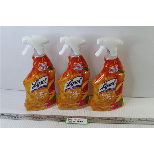 (3) Lysol Brand New Day - Disinfectant Spray