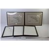 Image 1 : (2) Certificate Frames (11" x 14") - (3 Frames (8 1/2" x 11")