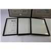 Image 3 : (2) Certificate Frames (11" x 14") - (3 Frames (8 1/2" x 11")