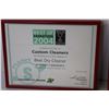 Image 3 : (2) Framed Custom Cleaner Certificates (11" x 8 3/4")