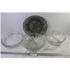 Image 1 : (3) Glass Plates - (3) Glass Bowls