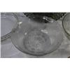 Image 5 : (3) Glass Plates - (3) Glass Bowls