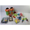 Image 8 : (2) Ernie Sesame Street Building Set - Brain Teaser Puzzle - Note Pad - Playing Cards - Various Smal