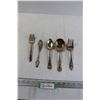 Image 1 : (5) Larger Silver Plate Serving Cutlery