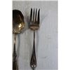Image 4 : (5) Larger Silver Plate Serving Cutlery
