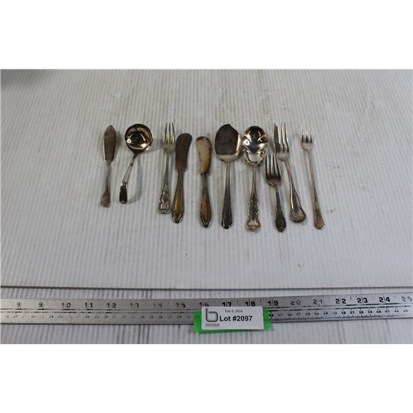 (10) Smaller Silver Plate Utensils