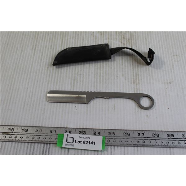 Master Fixed Blade Straight Razor w/ Sheath - Bodnarus Auctioneering