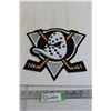 Image 1 : Anaheim Mighty Ducks Jersey/Jacket Crest - 10 1/2" x 9 1/2"