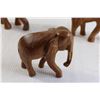 Image 3 : (3) Wooden Elephants
