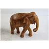 Image 4 : (3) Wooden Elephants
