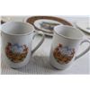 Image 4 : (4) Horse Plates, (2) Prairie Lily Mugs