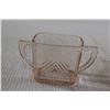 Image 2 : (2) Pink Depression Glass Sugar Bowls