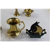Image 3 : (2) Brass Goblets, Brass Decorations
