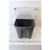 Image 1 : * (2) Storage Totes - Cracked Lid