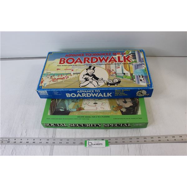 (2) Board Games - Social Security Special, Boardwalk