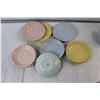 Image 3 : Assortment of Pastel Coloured Dishes - Plates, Cups & Saucers, Bowls, etc.