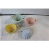 Image 5 : Assortment of Pastel Coloured Dishes - Plates, Cups & Saucers, Bowls, etc.