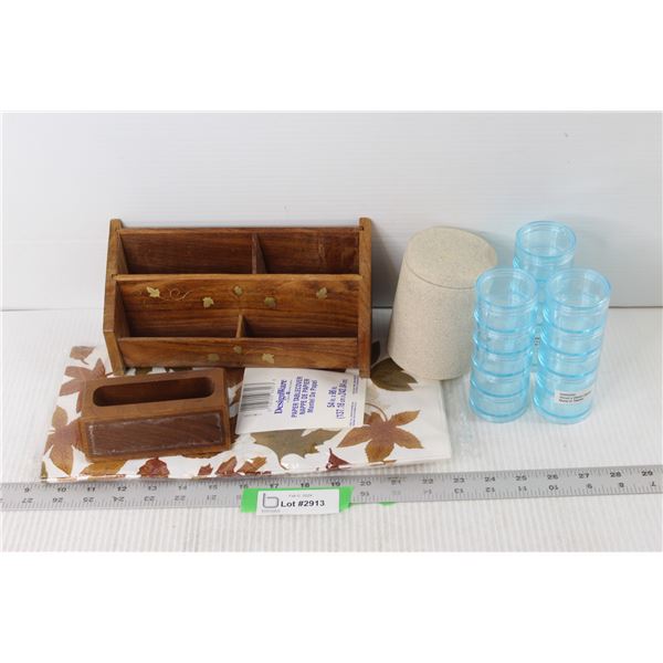 Letter Holder, Plastic Containers, Misc.