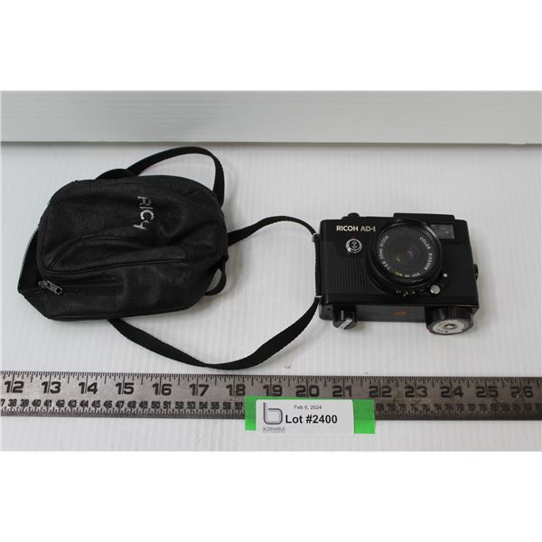 Ricoh AD-1 Camera w/ Case - As Is