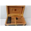 Image 3 : Cuban Crafters Cigar Humidor w/ Drawer & Key - 16"x10"x9"