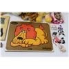 Image 3 : Lot of Retro Childrens Toys: Fisher Price Matching Puzzles, (2) Dolls, (2) Stuffies, Erasers, Harmon
