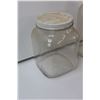 Image 5 : (3) Clear Glass Kitchen Containers: Horlicks Malted Milk Jar, Hexagon, Square Jar