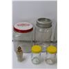 Image 2 : (7) Imperial Glass Jars, (1) Canadian Jewel Jar, Empress Jar, Glass Pepper Shaker, (4)Smaller Jars