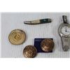 Image 4 : Watches, Pins, Knife, etc.