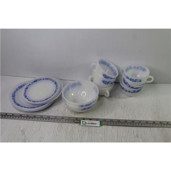 Thermo Rex Plates, Cups, Saucers, Bowls