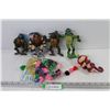 Image 1 : Plastic Ninja Toys, Pom Poms, etc.