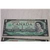 Image 2 : (3) Canadian 1967 $1 Bills