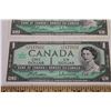 Image 4 : (3) Canadian 1967 $1 Bills