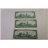 Image 5 : (3) Canadian 1967 $1 Bills