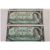 Image 3 : (4) Canadian 1967 $1 Bills