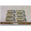 Image 1 : (6) Canadian 1973 $1 Bills
