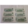 Image 4 : (6) Canadian 1973 $1 Bills