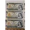 Image 2 : (6) Canadian 1973 $1 Bills