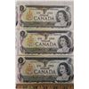 Image 3 : (6) Canadian 1973 $1 Bills