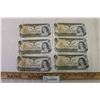 Image 1 : (6) Canadian 1973 $1 Bills