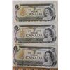 Image 2 : (6) Canadian 1973 $1 Bills
