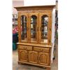 Image 1 : * Hutch (48" x 16.5" x 32") & Glass Front Lighted Display Cabinet (50" x 17.5" x 46.5") Total Height