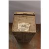 Image 7 : * End Table With Glass Top - 19" x 19" x 21", Antique Egg Crate - 27.5" x 12" x 14"