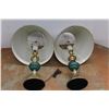 Image 4 : * (2) Green Table Lamps