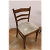Image 2 : * Antique Wooden High Chair, Upholstered Wooden Chair