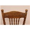 Image 4 : * Antique Wooden High Chair, Upholstered Wooden Chair