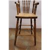 Image 5 : * Antique Wooden High Chair, Upholstered Wooden Chair