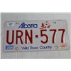Image 5 : (4) License Plates - Alberta & Manitoba