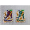 Image 6 : (2) Patches - Montreal Canadiens & Oakland (California) Golden Seals - Vintage Embroidered Crests - 
