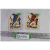 Image 1 : (2) Patches - Chicago Blackhawks & Pittsburgh Penguins - Vintage Embroidered Crests - 1960's- 70's (